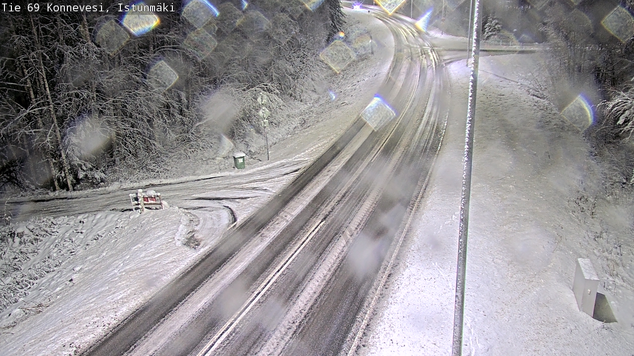 Weather Camera Image Väg 69 Konnevesi, Istunmäki, Konnevesi, Keski-Suomi