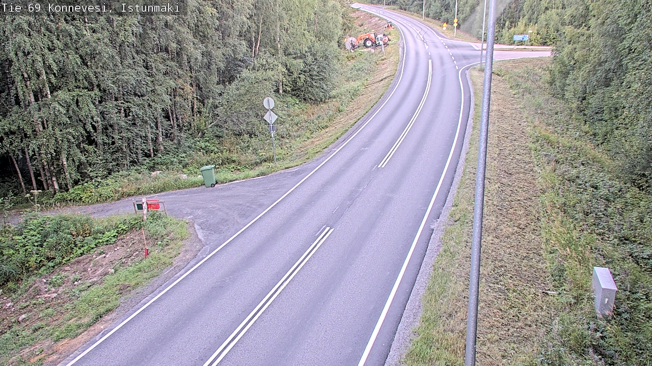 Weather Camera Image Road 69 Konnevesi, Istunmäki, Konnevesi, Keski-Suomi