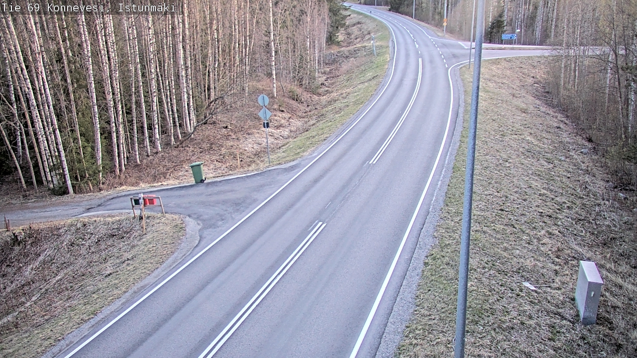 Weather Camera Image Väg 69 Konnevesi, Istunmäki, Konnevesi, Keski-Suomi