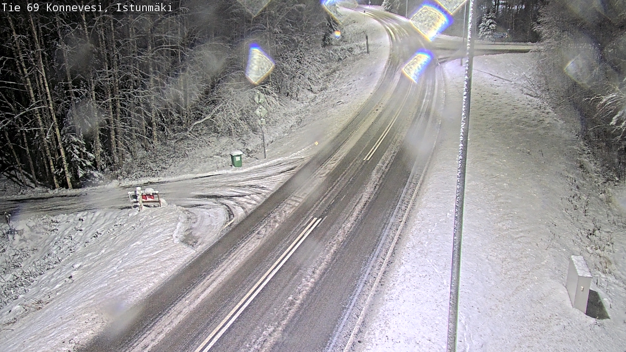 Weather Camera Image Väg 69 Konnevesi, Istunmäki, Konnevesi, Keski-Suomi