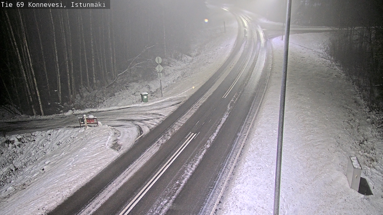 Weather Camera Image Väg 69 Konnevesi, Istunmäki, Konnevesi, Keski-Suomi