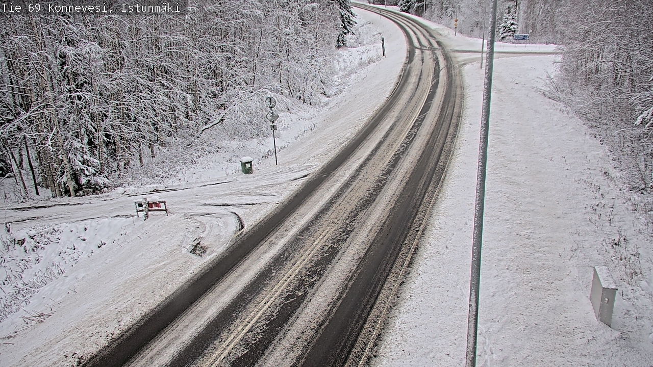 Weather Camera Image Väg 69 Konnevesi, Istunmäki, Konnevesi, Keski-Suomi