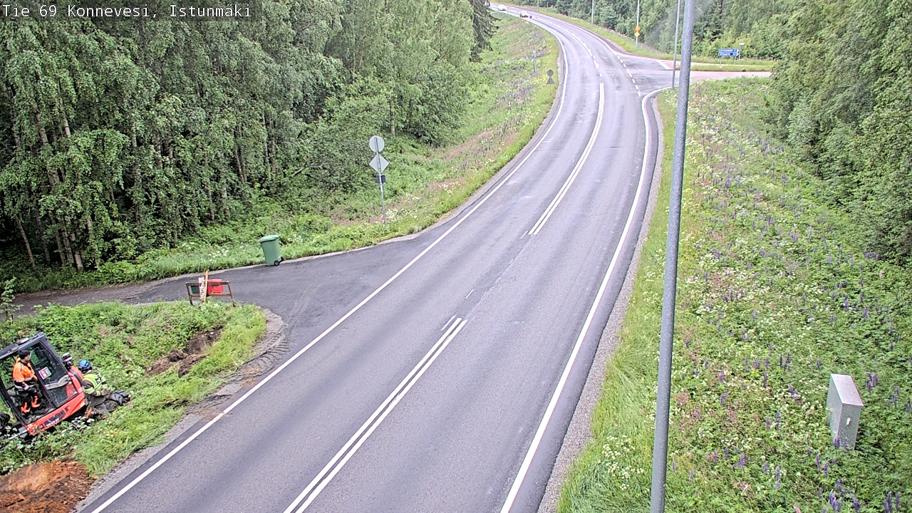 Weather Camera Image Road 69 Konnevesi, Istunmäki, Konnevesi, Keski-Suomi