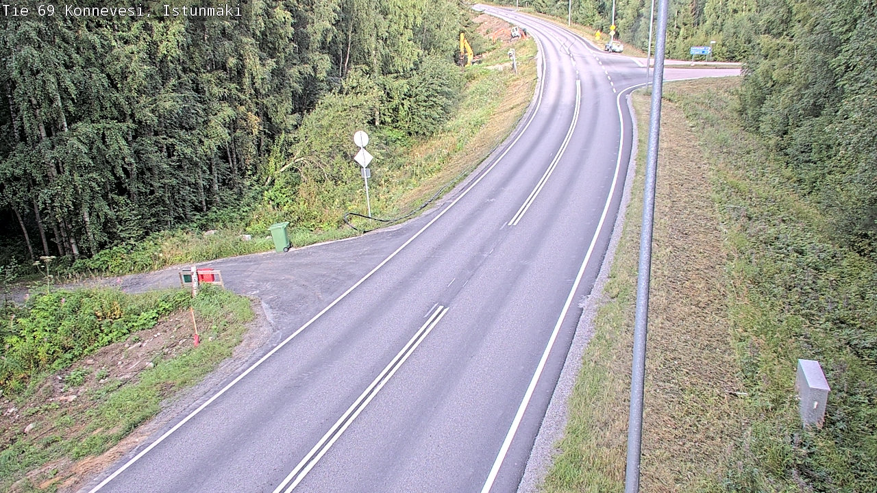 Weather Camera Image Road 69 Konnevesi, Istunmäki, Konnevesi, Keski-Suomi