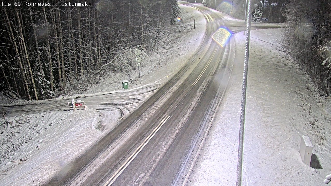Weather Camera Image Väg 69 Konnevesi, Istunmäki, Konnevesi, Keski-Suomi