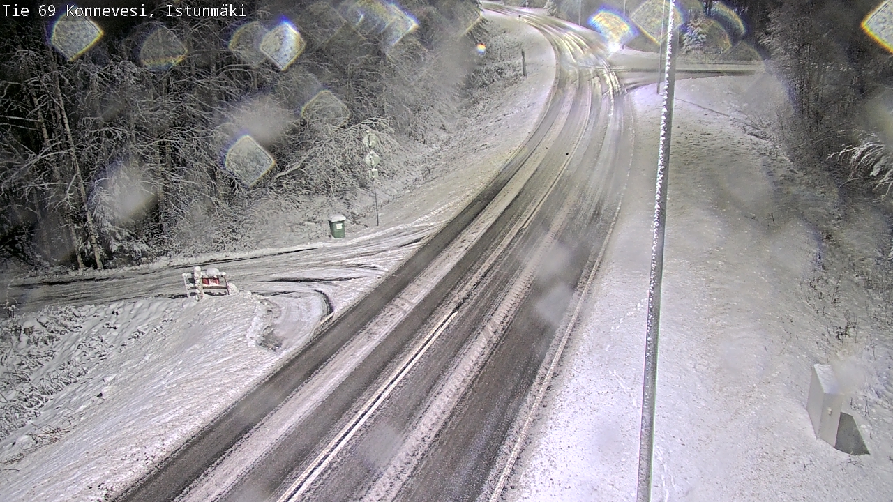 Weather Camera Image Väg 69 Konnevesi, Istunmäki, Konnevesi, Keski-Suomi