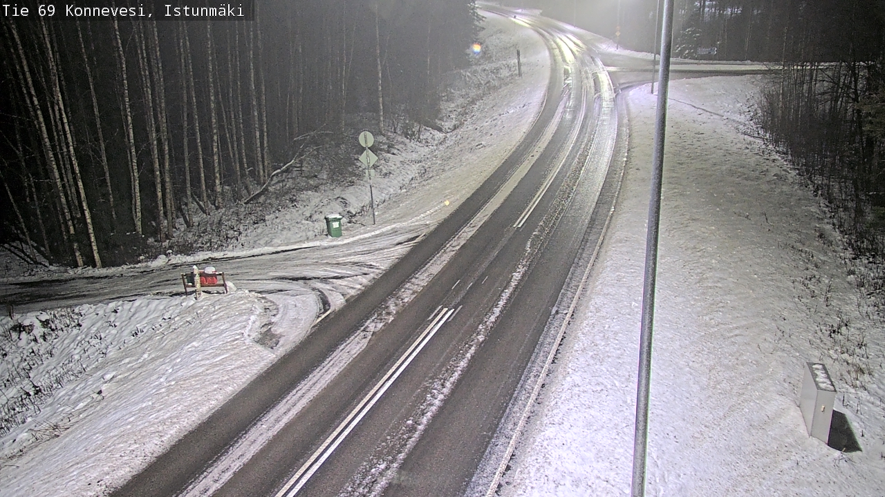 Weather Camera Image Väg 69 Konnevesi, Istunmäki, Konnevesi, Keski-Suomi