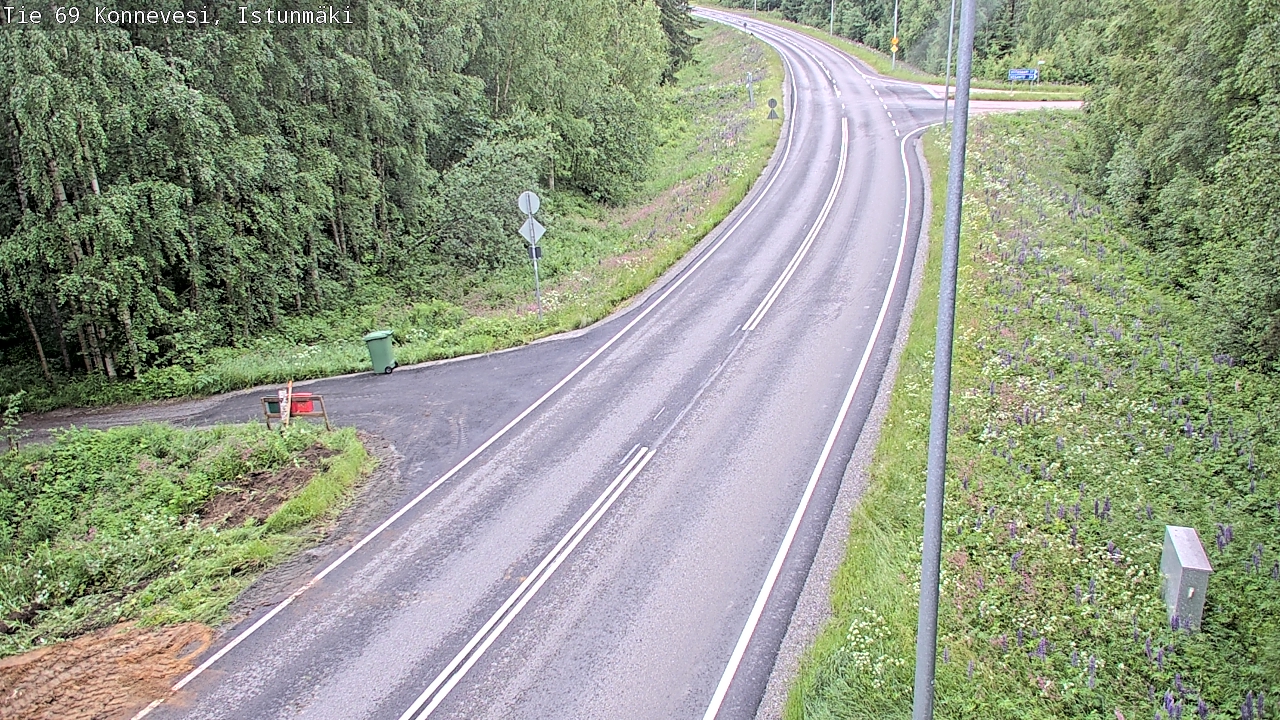 Weather Camera Image Väg 69 Konnevesi, Istunmäki, Konnevesi, Keski-Suomi