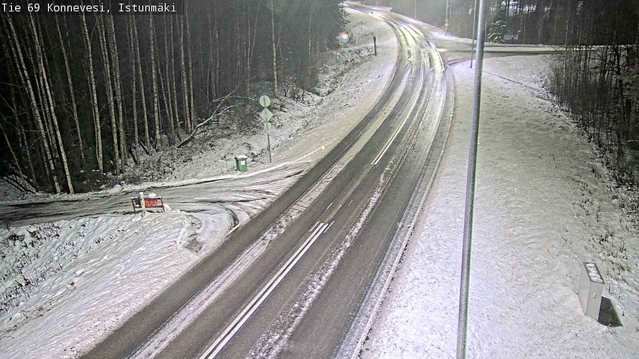 Weather Camera Image Väg 69 Konnevesi, Istunmäki, Konnevesi, Keski-Suomi