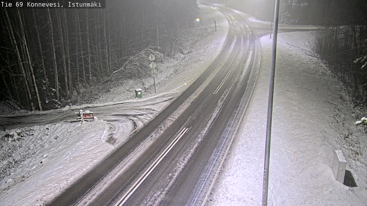 Weather Camera Image Väg 69 Konnevesi, Istunmäki, Konnevesi, Keski-Suomi