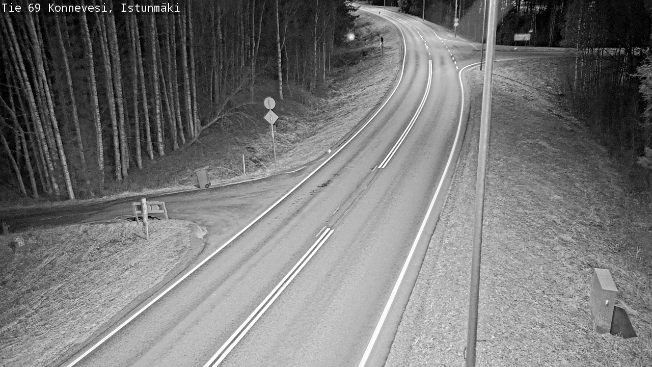 Weather Camera Image Väg 69 Konnevesi, Istunmäki, Konnevesi, Keski-Suomi