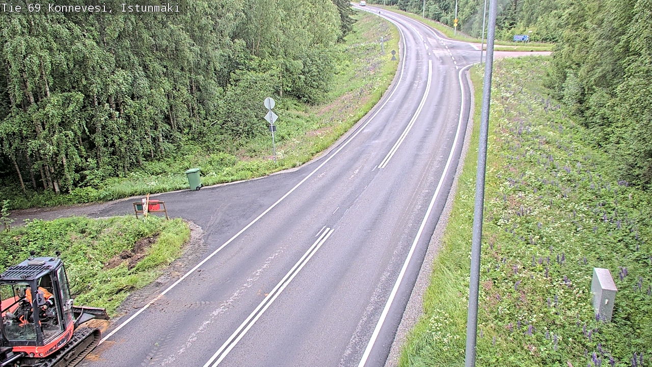 Weather Camera Image Road 69 Konnevesi, Istunmäki, Konnevesi, Keski-Suomi