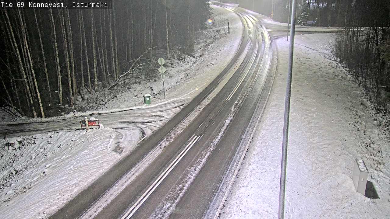 Weather Camera Image Väg 69 Konnevesi, Istunmäki, Konnevesi, Keski-Suomi