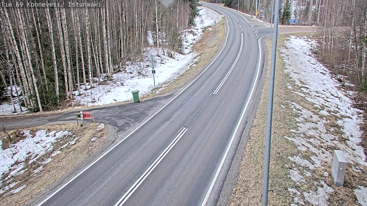 Weather Camera Image Väg 69 Konnevesi, Istunmäki, Konnevesi, Keski-Suomi