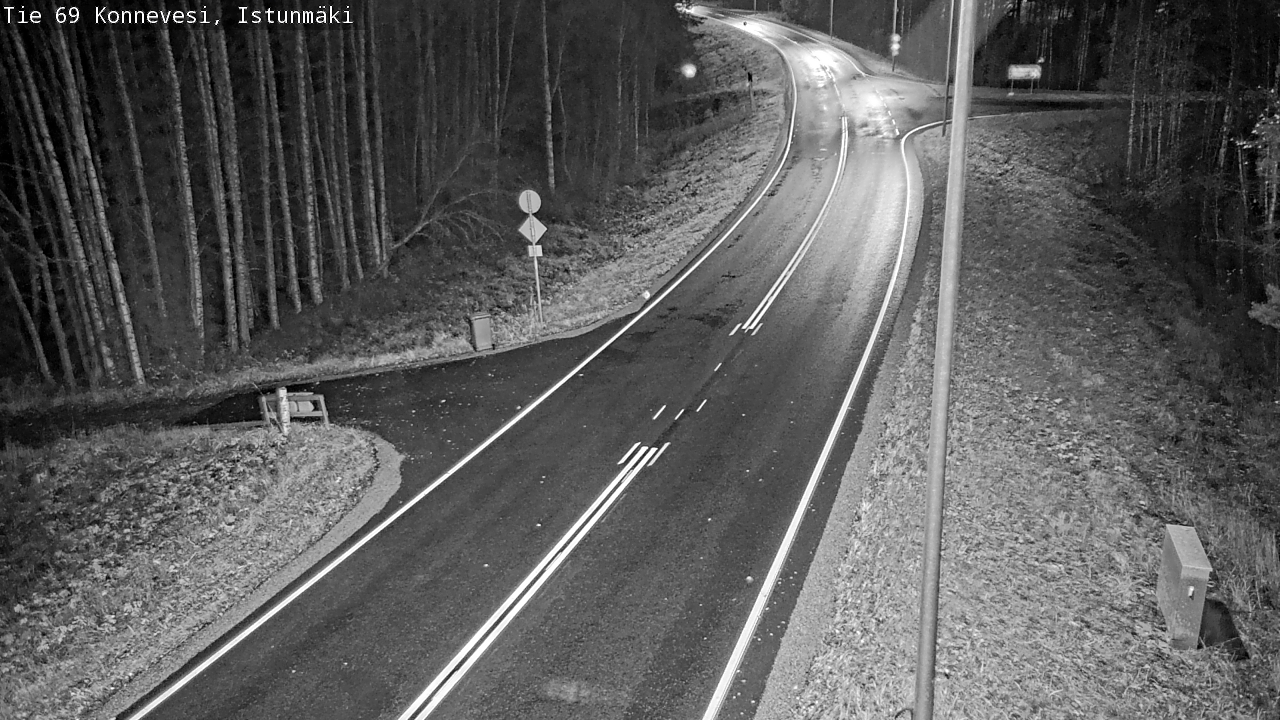Weather Camera Image Väg 69 Konnevesi, Istunmäki, Konnevesi, Keski-Suomi