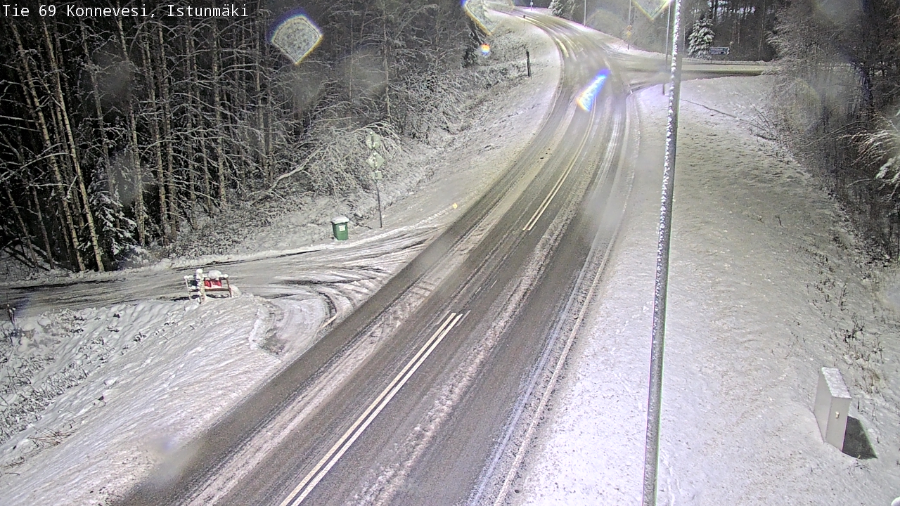 Weather Camera Image Väg 69 Konnevesi, Istunmäki, Konnevesi, Keski-Suomi