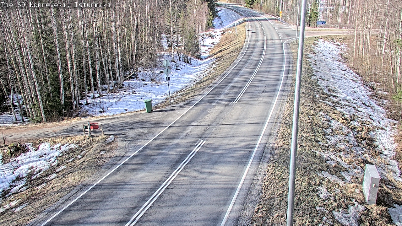 Weather Camera Image Väg 69 Konnevesi, Istunmäki, Konnevesi, Keski-Suomi