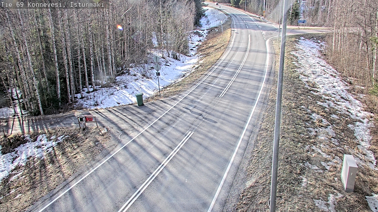 Weather Camera Image Väg 69 Konnevesi, Istunmäki, Konnevesi, Keski-Suomi