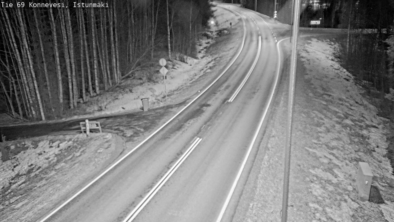 Weather Camera Image Väg 69 Konnevesi, Istunmäki, Konnevesi, Keski-Suomi
