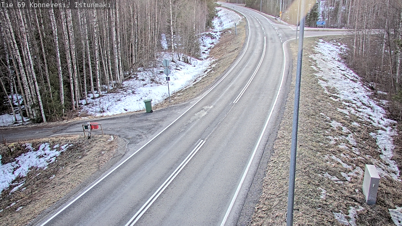 Weather Camera Image Road 69 Konnevesi, Istunmäki, Konnevesi, Keski-Suomi