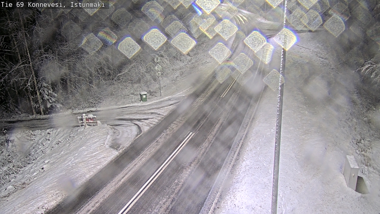 Weather Camera Image Väg 69 Konnevesi, Istunmäki, Konnevesi, Keski-Suomi