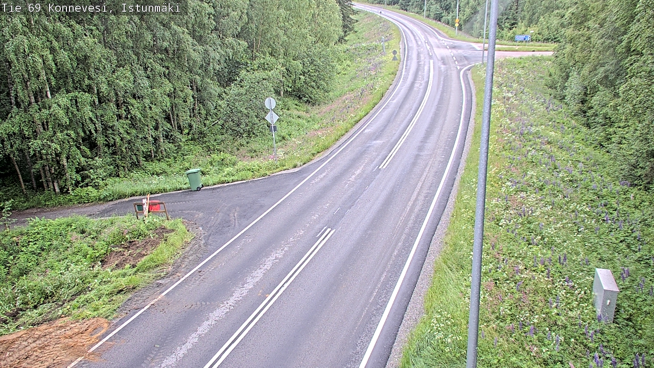 Weather Camera Image Road 69 Konnevesi, Istunmäki, Konnevesi, Keski-Suomi