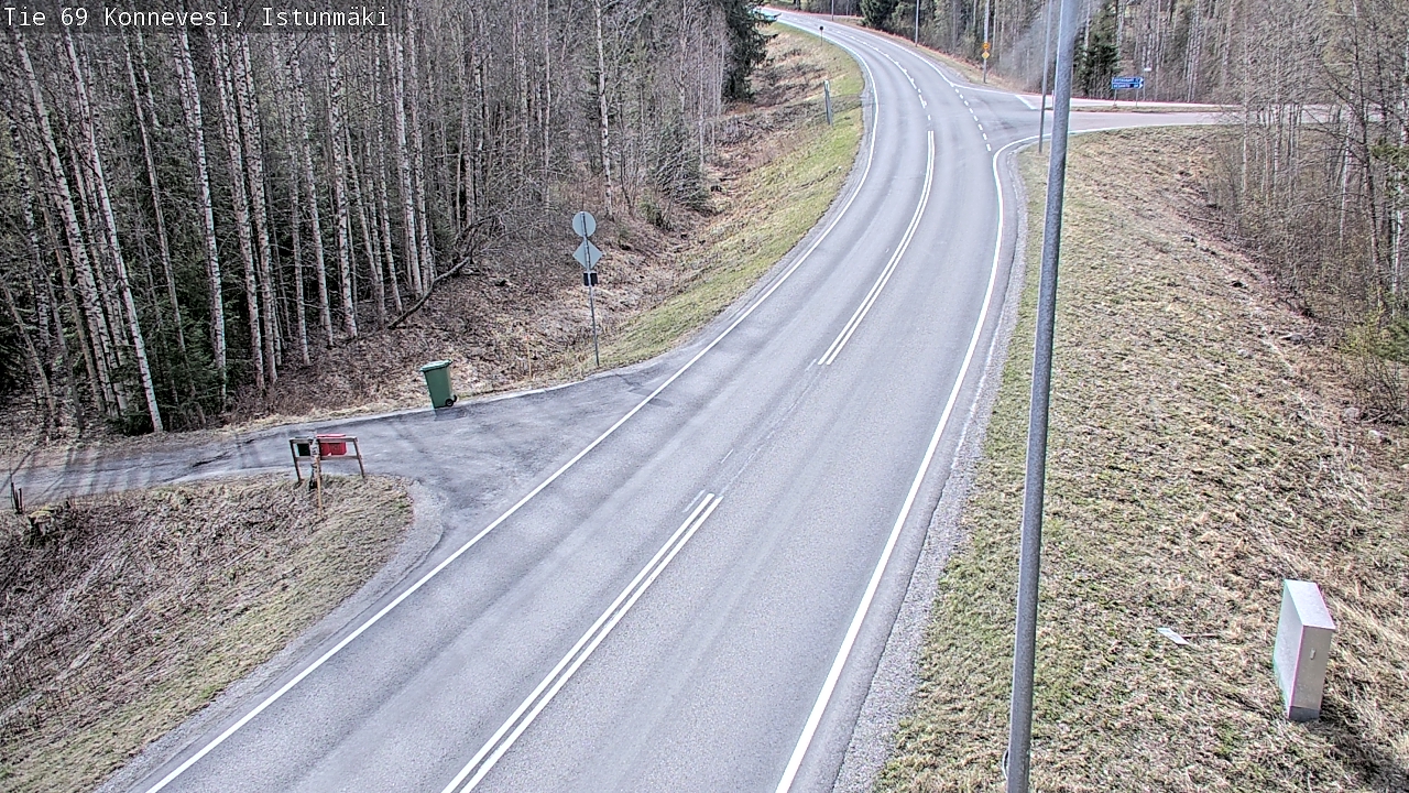 Weather Camera Image Väg 69 Konnevesi, Istunmäki, Konnevesi, Keski-Suomi