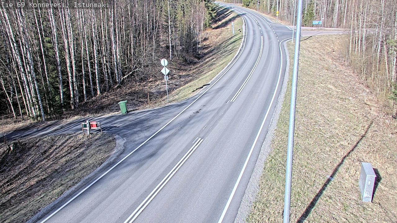 Weather Camera Image Väg 69 Konnevesi, Istunmäki, Konnevesi, Keski-Suomi