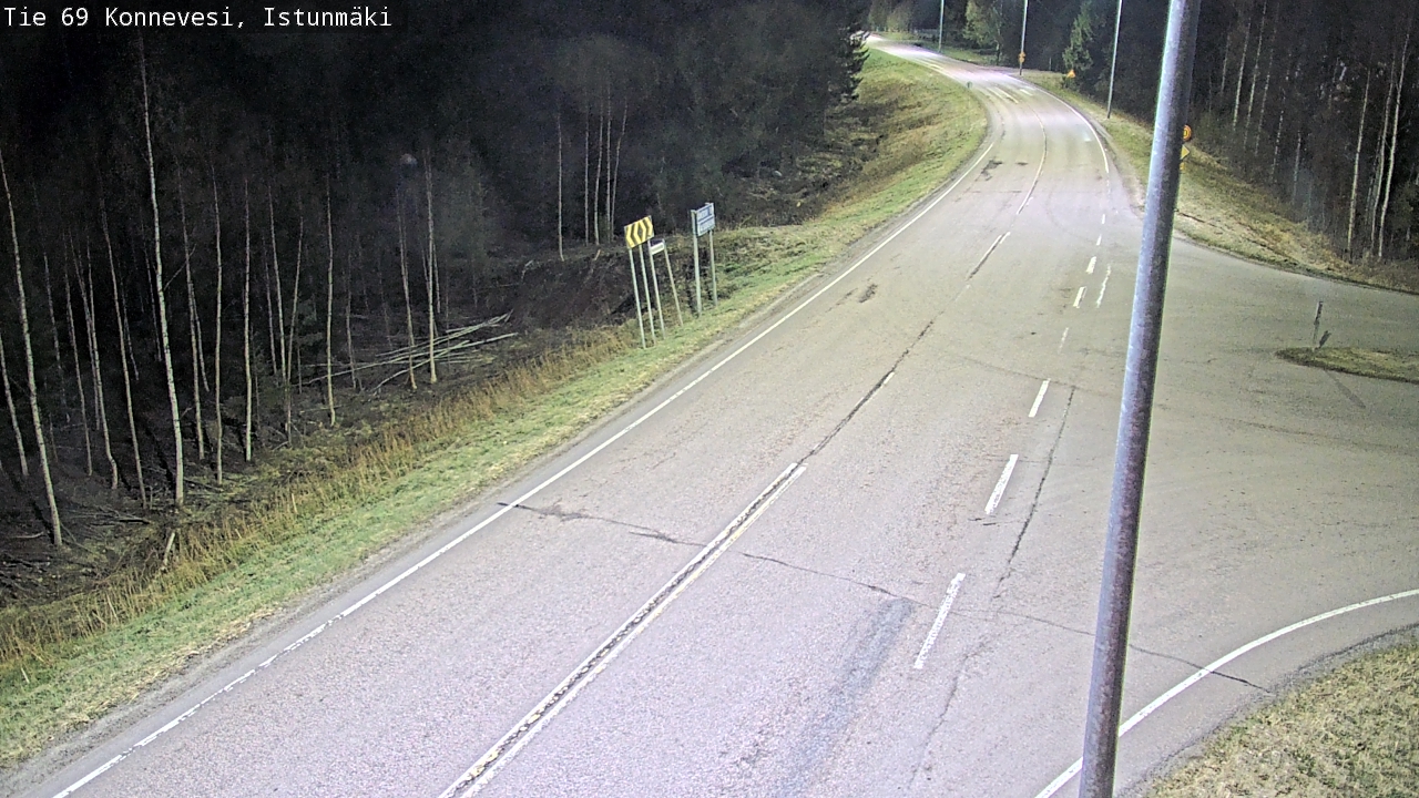 Weather Camera Image Road 69 Konnevesi, Istunmäki, Konnevesi, Keski-Suomi