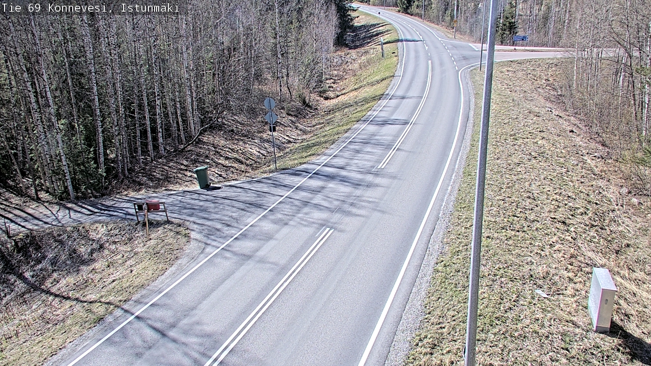Weather Camera Image Väg 69 Konnevesi, Istunmäki, Konnevesi, Keski-Suomi