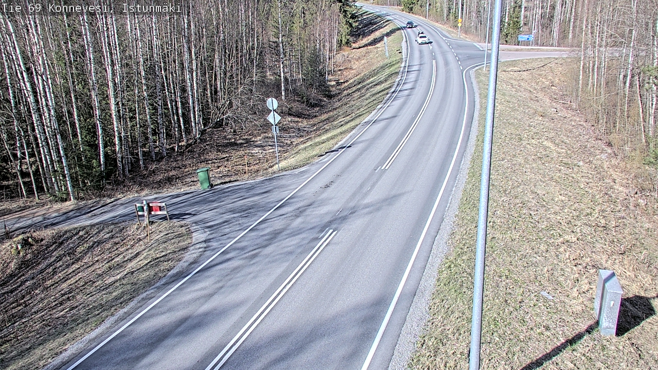 Weather Camera Image Väg 69 Konnevesi, Istunmäki, Konnevesi, Keski-Suomi