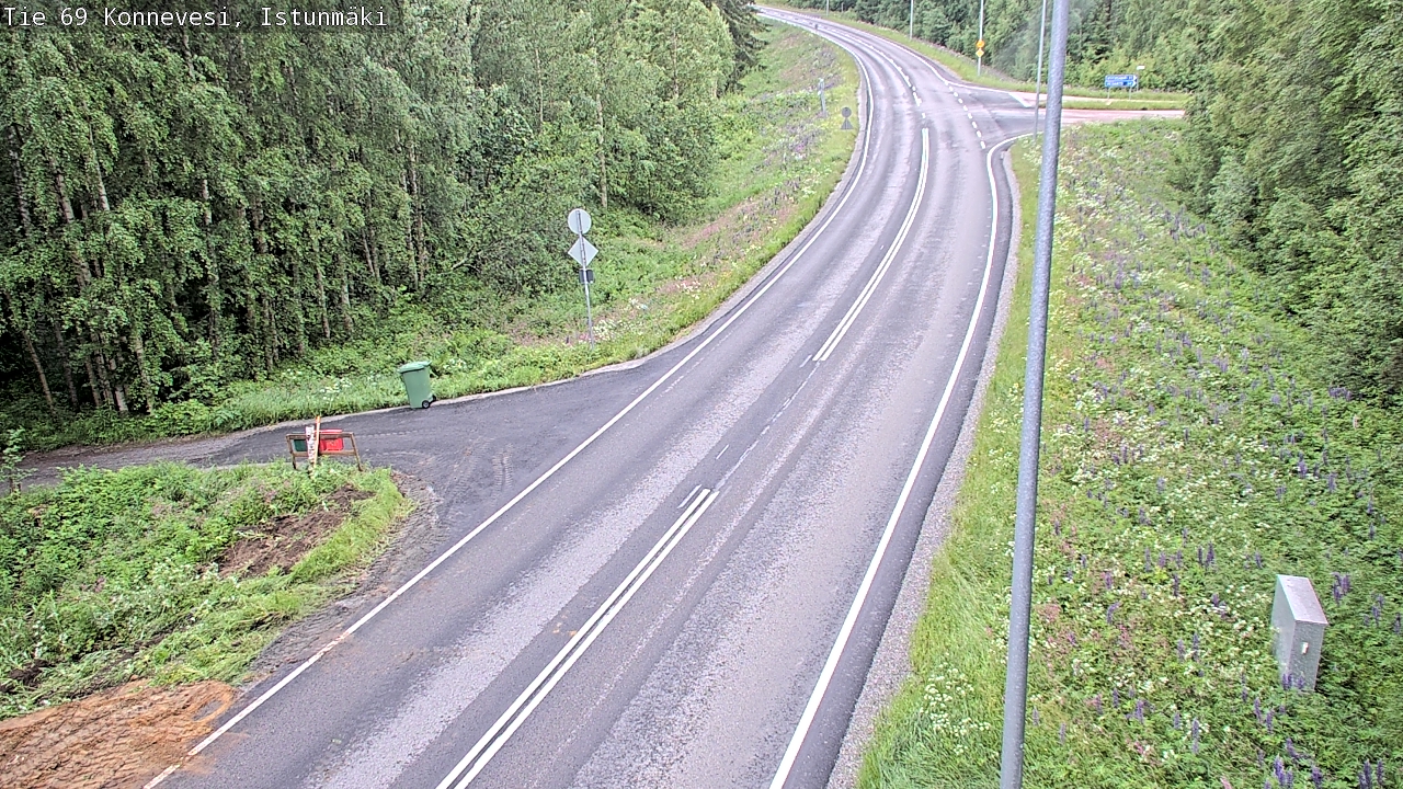 Weather Camera Image Väg 69 Konnevesi, Istunmäki, Konnevesi, Keski-Suomi