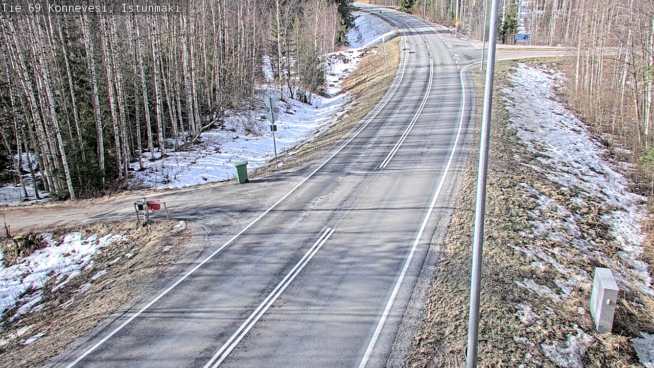 Weather Camera Image Väg 69 Konnevesi, Istunmäki, Konnevesi, Keski-Suomi
