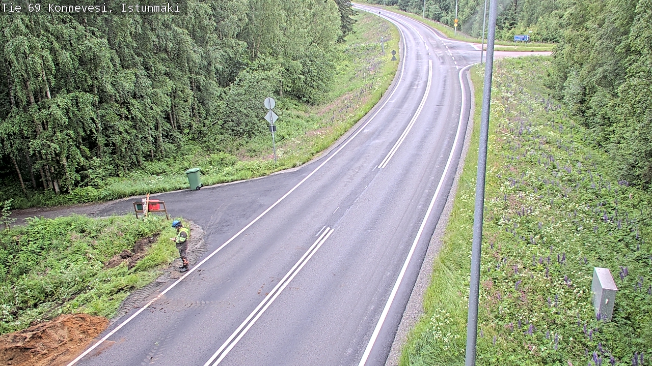 Weather Camera Image Road 69 Konnevesi, Istunmäki, Konnevesi, Keski-Suomi