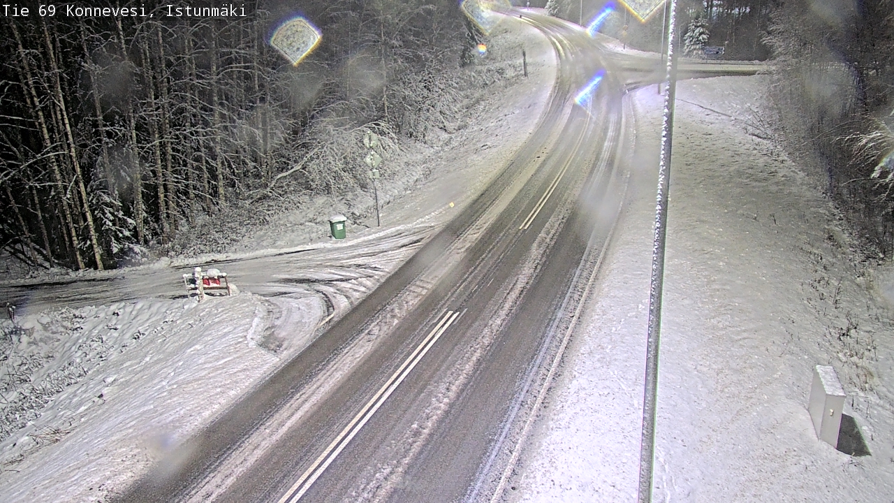 Weather Camera Image Väg 69 Konnevesi, Istunmäki, Konnevesi, Keski-Suomi