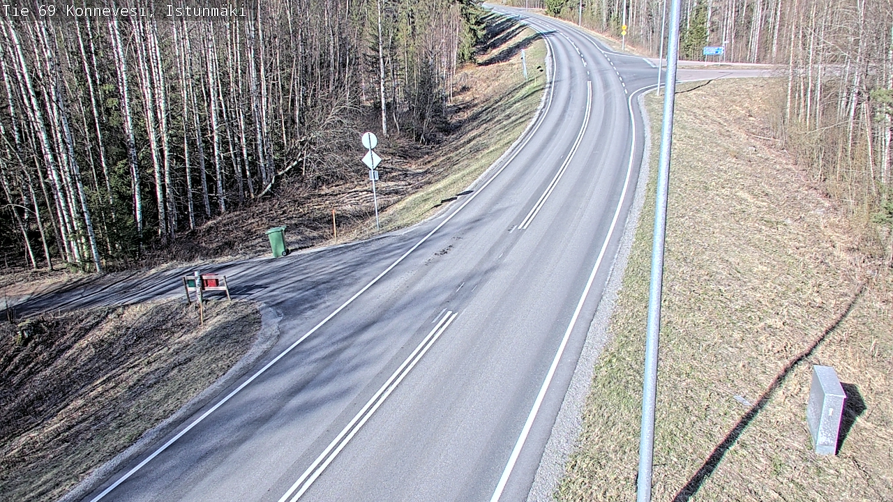 Weather Camera Image Väg 69 Konnevesi, Istunmäki, Konnevesi, Keski-Suomi