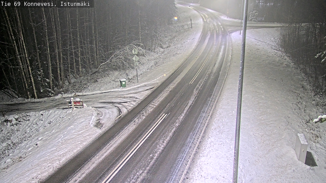 Weather Camera Image Väg 69 Konnevesi, Istunmäki, Konnevesi, Keski-Suomi