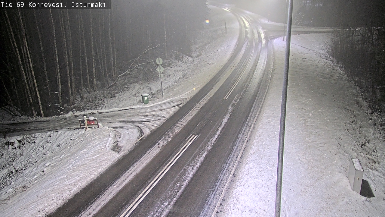 Weather Camera Image Väg 69 Konnevesi, Istunmäki, Konnevesi, Keski-Suomi