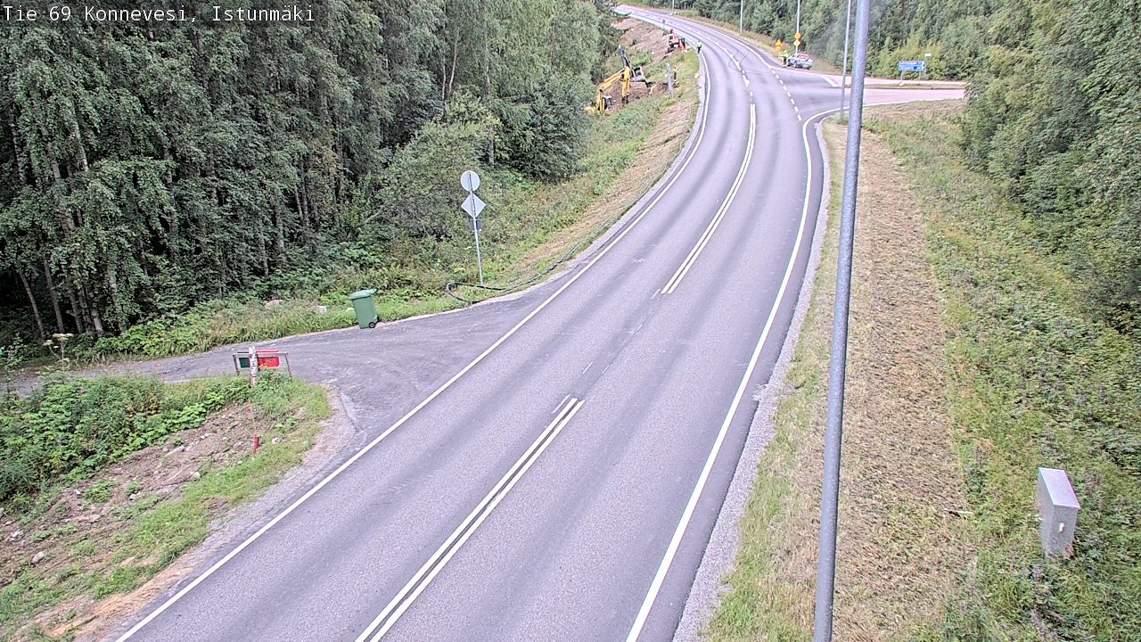 Weather Camera Image Road 69 Konnevesi, Istunmäki, Konnevesi, Keski-Suomi