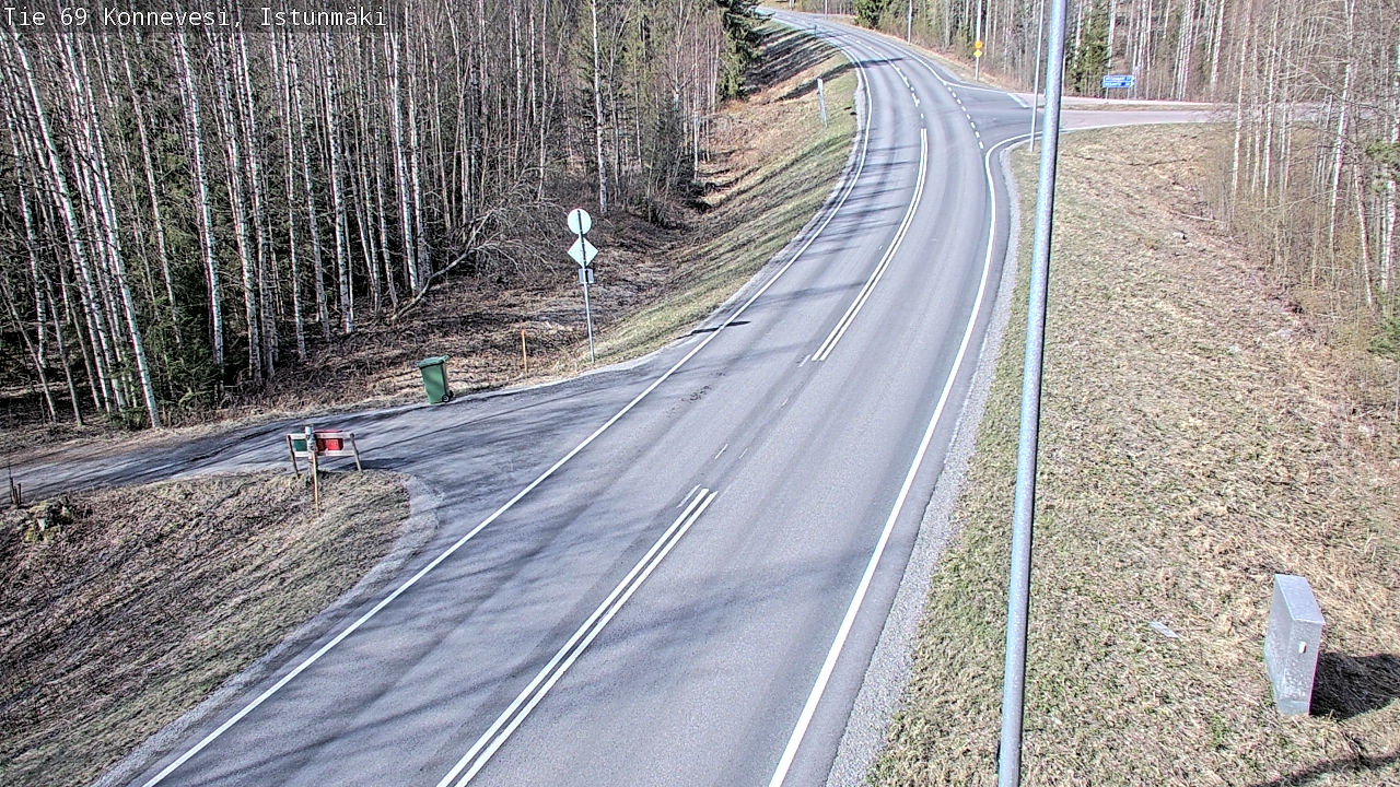 Weather Camera Image Väg 69 Konnevesi, Istunmäki, Konnevesi, Keski-Suomi
