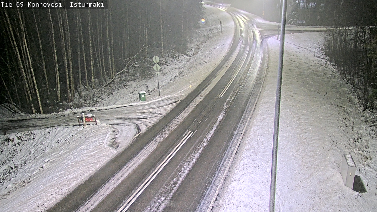 Weather Camera Image Väg 69 Konnevesi, Istunmäki, Konnevesi, Keski-Suomi