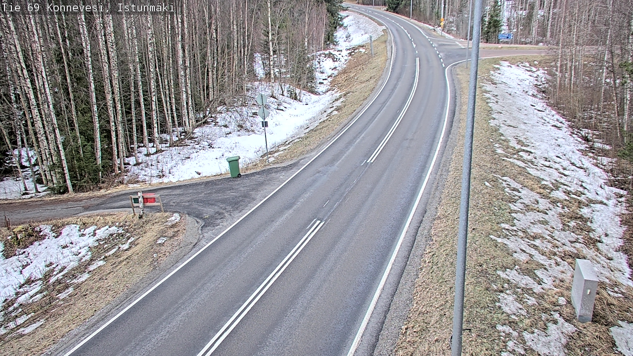 Weather Camera Image Väg 69 Konnevesi, Istunmäki, Konnevesi, Keski-Suomi