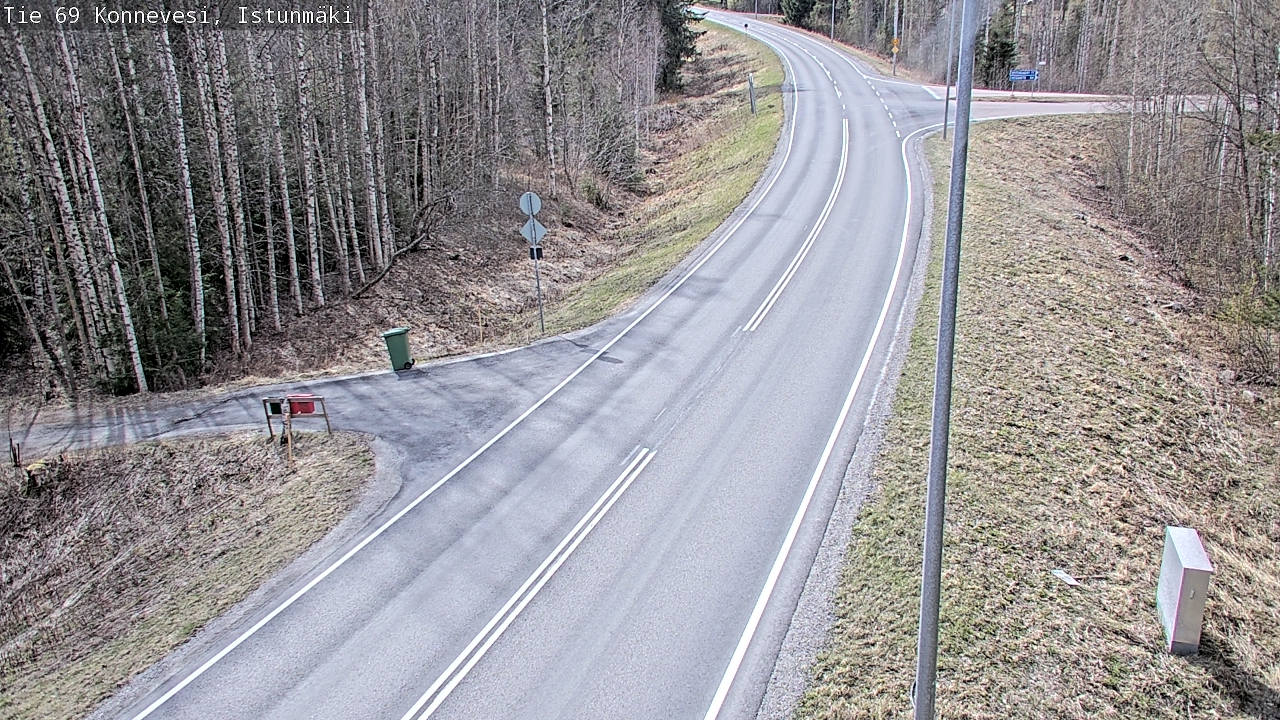 Weather Camera Image Väg 69 Konnevesi, Istunmäki, Konnevesi, Keski-Suomi