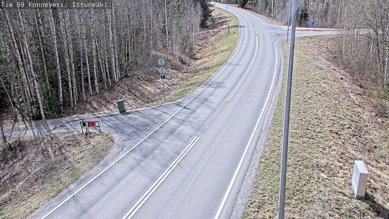 Weather Camera Image Väg 69 Konnevesi, Istunmäki, Konnevesi, Keski-Suomi
