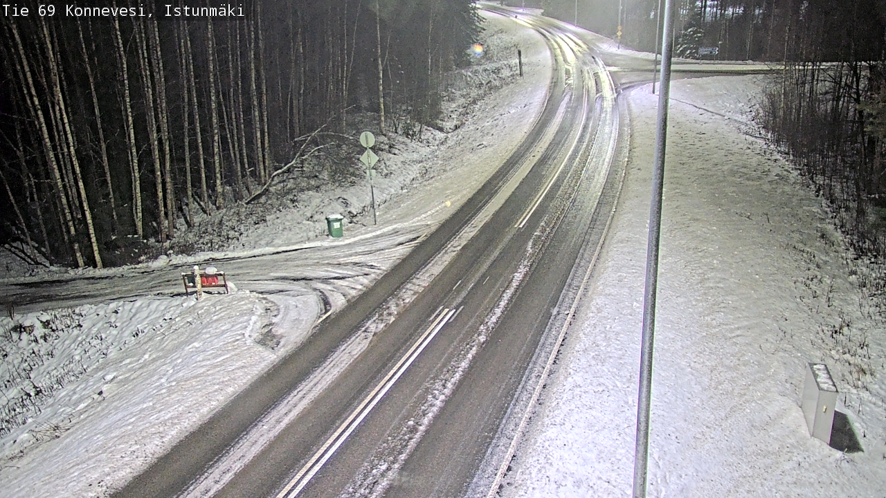 Weather Camera Image Väg 69 Konnevesi, Istunmäki, Konnevesi, Keski-Suomi