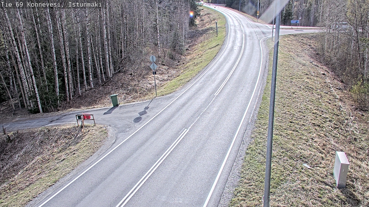 Weather Camera Image Väg 69 Konnevesi, Istunmäki, Konnevesi, Keski-Suomi