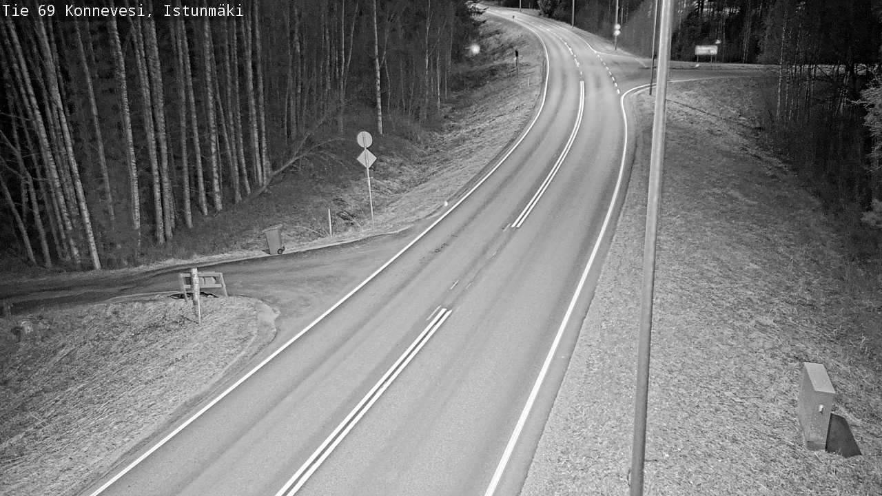 Weather Camera Image Road 69 Konnevesi, Istunmäki, Konnevesi, Keski-Suomi