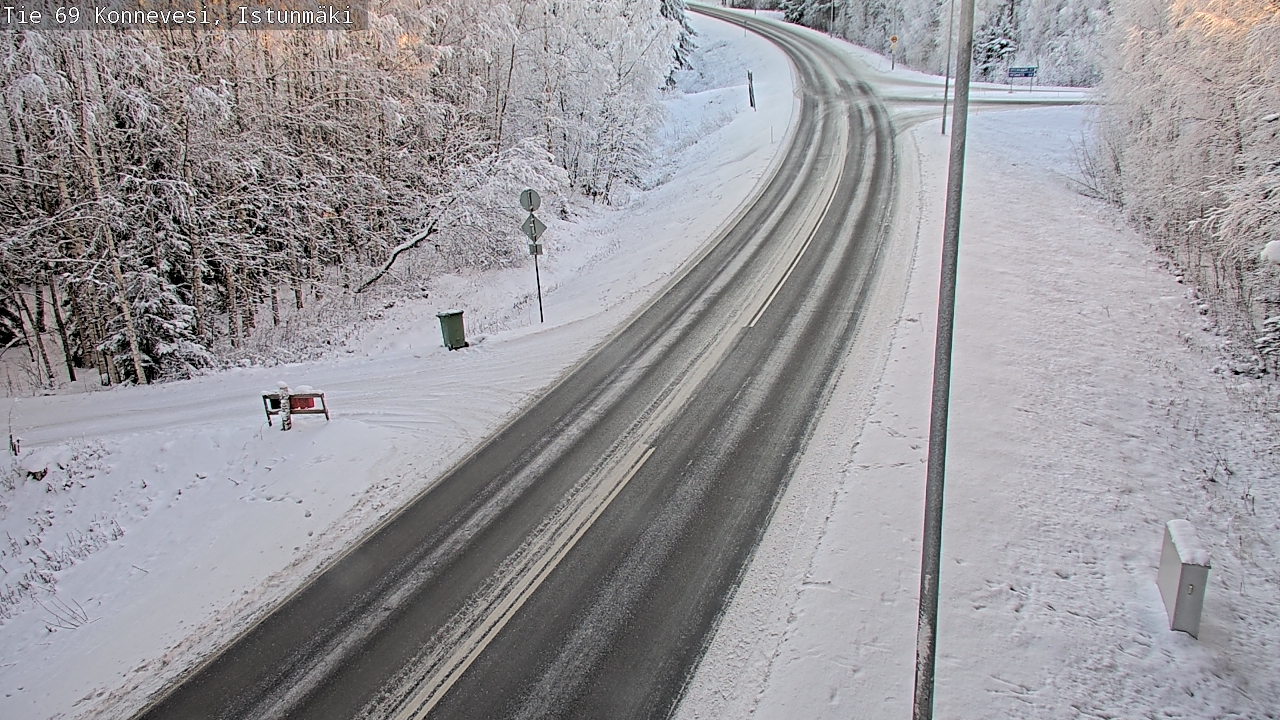 Weather Camera Image Road 69 Konnevesi, Istunmäki, Konnevesi, Keski-Suomi
