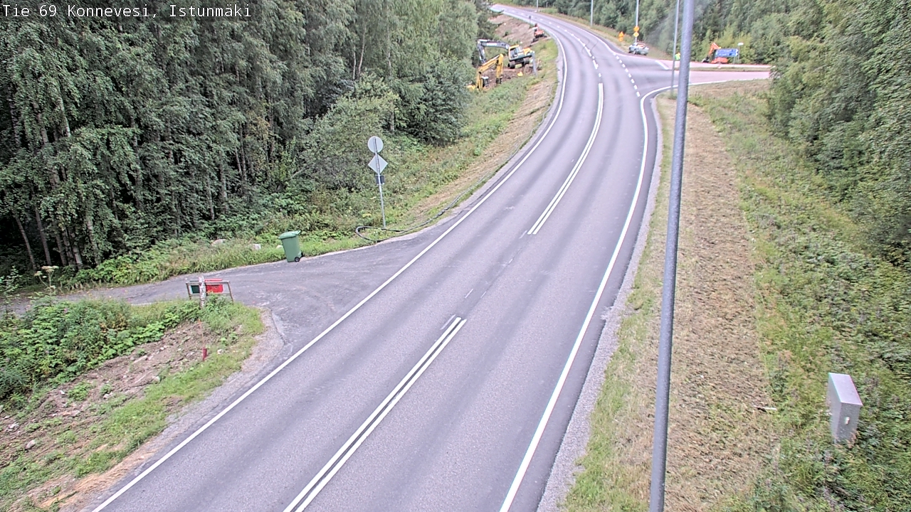 Weather Camera Image Road 69 Konnevesi, Istunmäki, Konnevesi, Keski-Suomi