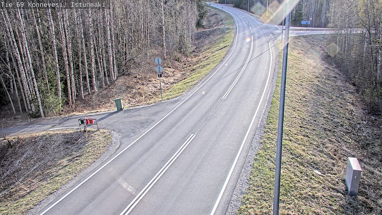 Weather Camera Image Väg 69 Konnevesi, Istunmäki, Konnevesi, Keski-Suomi